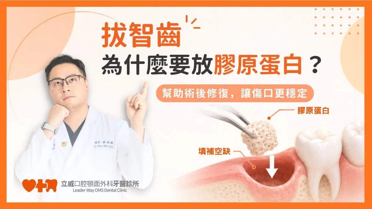 拔智齒為什麼要放膠原蛋白?